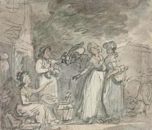Dr Syntax Bargaining by Thomas Rowlandson