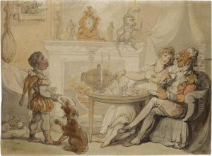 The Tea Party by Thomas Rowlandson