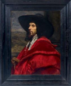 "portrait D'un Mousquetaire En Manteau Rouge" by Ferdinand Victor Leon Roybet