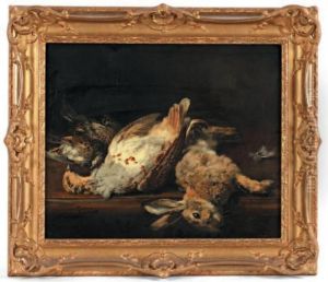 Trophee De Chasse Au Perdreau Et Lievre by Dominique Rozier