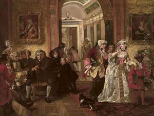Dr Johnson in Lord Chesterfield's waiting room