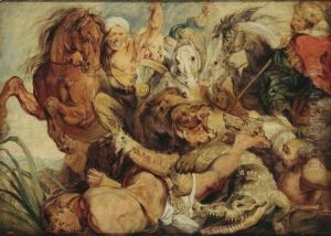 The Hippopotamus Hunt by (studio of) Rubens, Peter Paul