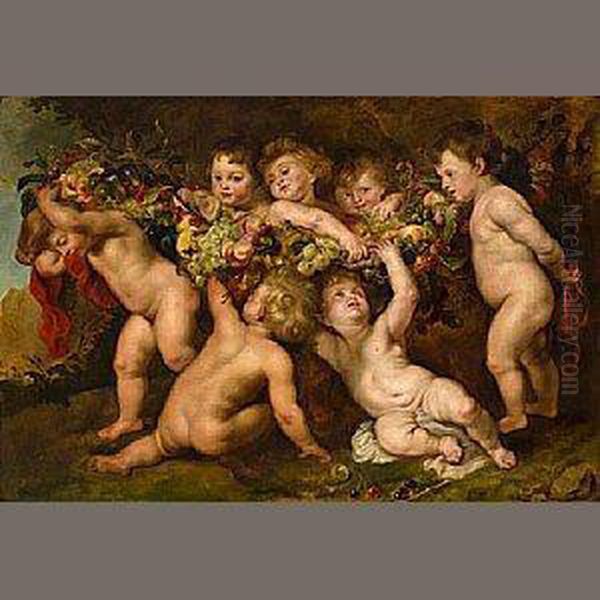 Putti At Play - view 1
