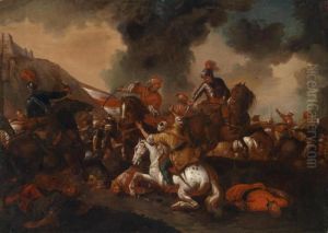A Cavalry Engagement Between Christians And Ottomans