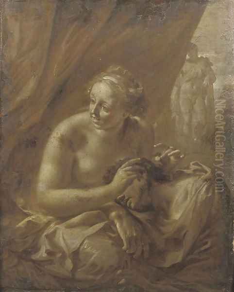 Samson and Delilah; 'en brunaille' - view 1