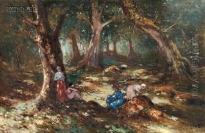 Woods At Raheen by George William, A.E. Russell