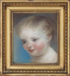 Portrait Of A Young Child, Head And Shoulders