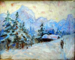Towards Weisshorn, Switzerland by John Peter Russell