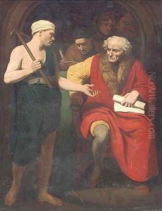 The tax collector by Benjamin West