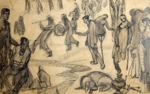 Shtetl by Issachar ber Ryback