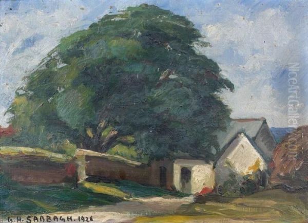 Grand Arbre Pres D'une Entree De Ferme - view 1