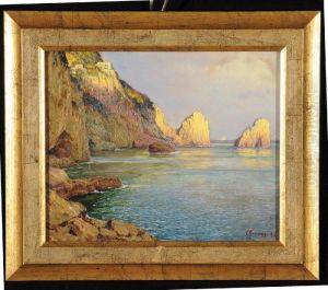 Capri, Faraglioni by Cesare Saccaggi