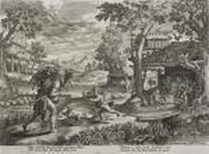 Boni Et Mali Scientia by Johannes I Sadeler