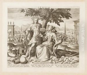 I Quattro Paesi D'europa. by Raphael I Sadeler