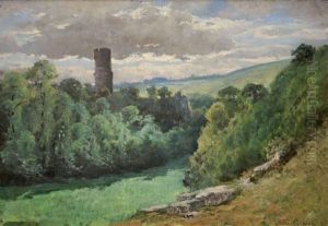 Paysage A La Tour by Jean Aime Saint-Cyr Girier
