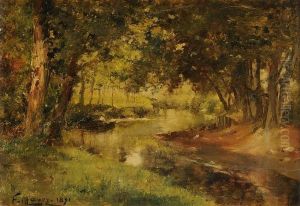 Paysage Aux Rochers by Henri Saintin