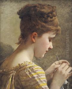 Knitting by Jules Salles-Wagner