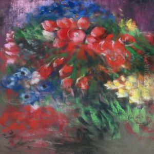 Still Life With Flowers by Edvard Anders Saltoft