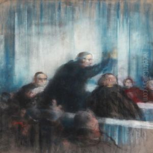 From A Courtroom by Edvard Anders Saltoft
