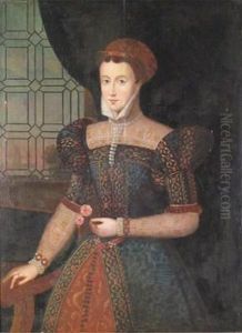 Portrait Of A Lady Before A Window