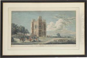 The New Building On Shrubs by Paul Sandby