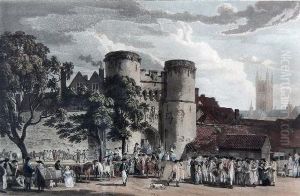 St. George's Gate At Canterbury by Paul Sandby
