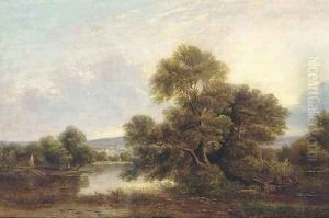 A tranquil backwater by Edward Charles Williams