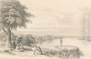 Fort Monghir, on the Ganges, near Patna by Colonel George Francis White