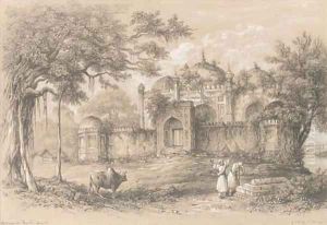 Old mosque near Rajmahal, on the Ganges, near Patna