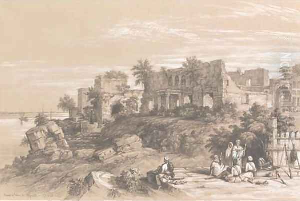 Ruins of a palace at Rajmahal, on the Ganges, near Patna - view 1