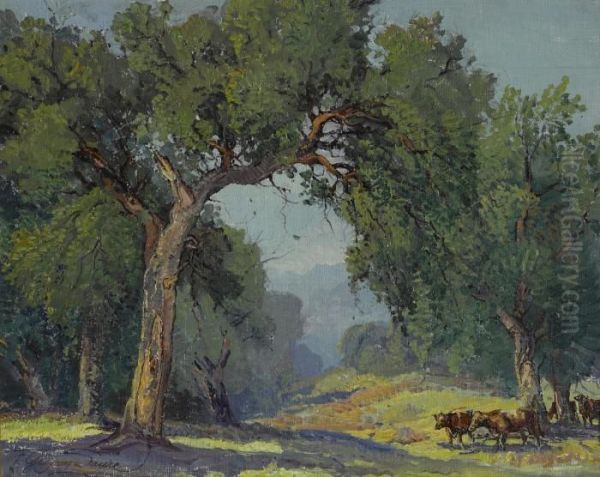 Cattle Under The Trees - view 1