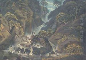 Gobray Falls, Wales by Thomas Walmsley