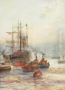 Off Greenwich, London by William Harrison Scarborough