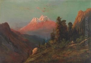Evening On Mt. Shasta California by Frederick Ferdinand Schafer