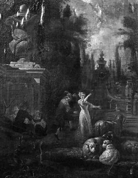A fte champtre in a classical garden - view 1
