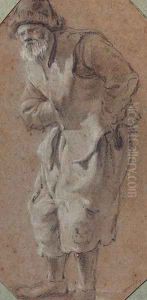 A man with a hat by Jan Baptist Weenix