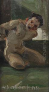 Nude Figure In Agony