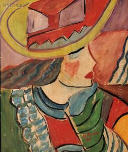 Head Of A Woman by Hugo Scheiber