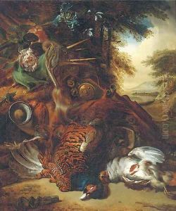 A hunting still life with a partridge