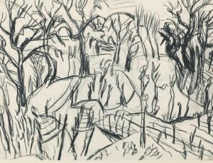 Tessiner Landschaft by Hermann Scherer