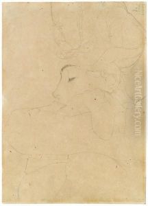 Portrat Einer Dame by Egon Schiele