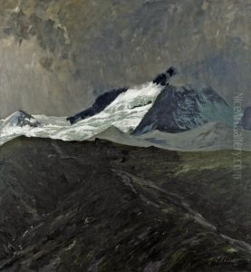 Matterhorn Im Nebel by Ernst Traugott Schiess