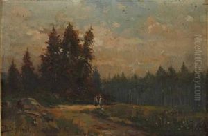 Waldweg Motiv Bei Villach by Reinhart Schinzel
