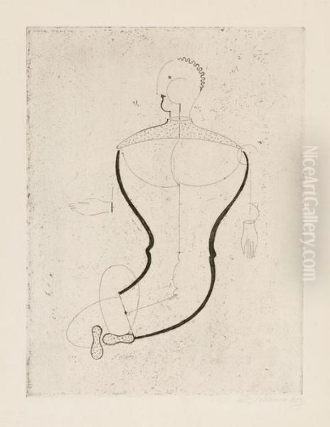 Abstrakte Figur, Nach Links - view 1