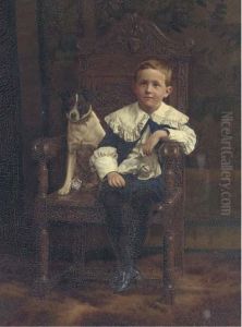 Portrait Of A Boy by John William Schofield