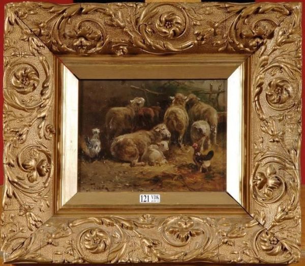 Moutons Et Poules A La Bergerie - view 1