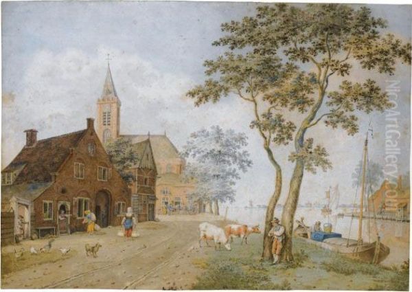 A Village By A Wide River - view 1