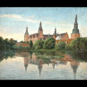 Veduta Di Castello Sulla Riva Di Un Fiume by Axel Thorsen Schovelin