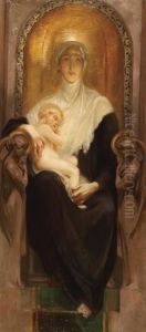 The Madonna And Child Enthroned