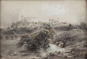 "landschaft Mit Schlosanlagen" by Anton Schrodl